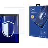 Opakowanie produktu "3MK FlexibleGlass Pro" przedstawia grafikę telefonu z nałożonym szkłem ochronnym i dużą ikoną tarczy. Na opakowaniu widoczne są napisy: "Feel the power", "Unbreakable", "Scratch", oraz certyfikaty i nagrody, takie jak "PZH", "ROHS", "must have", "POLISH".