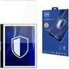 Na zdjęciu widoczne jest opakowanie produktu "3MK FlexibleGlass Pro" z grafiką przedstawiającą telefon z nałożonym szkłem ochronnym i symbolem tarczy. Na opakowaniu znajdują się napisy: "Feel the power", "Unbreakable Hybrid Glass", "Certificates & Awards", "PZH", "ROHS", oraz ikony związane z certyfikatami i nagrodami.