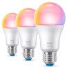 Inteligentna żarówka LED WIZ 929003601033 8.5 W E27 Wi-Fi Bluetooth (3 szt.) Nowa klasa efektywności energetycznej F