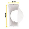 Adapter MISSION AIR do rury klimatyzatora przenośnego prostokątne zakończenie średnica 13 cm Rodzaj Adapter