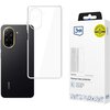 Na zdjęciu widoczne jest przezroczyste etui 3MK Clear Case do telefonu Redmi A5 5G oraz jego opakowanie z logo 3mk i oznaczeniem "Military Grade". Na opakowaniu znajduje się napis "Premium back protection" oraz "Maximum durability".