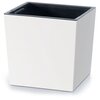 Donica PROSPERPLAST Urbi Square Low (29.5 x 29.5 x 29 cm) Biały