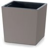 Donica PROSPERPLAST Urbi Square Low (29.5 x 29.5 x 29 cm) Brązowy