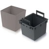 Donica PROSPERPLAST Urbi Square Low (29.5 x 29.5 x 29 cm) Brązowy Materiał Tworzywo sztuczne