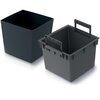 Donica PROSPERPLAST Urbi Square Low (29.5 x 29.5 x 29 cm) Antracytowy Materiał Tworzywo sztuczne