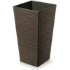 Doniczka PROSPERPLAST Furu Square Eco Wood DFSH265W-S4625W 26.6L Brązowy