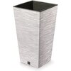 Doniczka PROSPERPLAST Furu Square Eco Wood DFSH240W-S449W 19L Biały