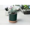 Donica PROSPERPLAST Tubo PM (19.9 x 19.6 cm) 4.6L Zielony Materiał Drewno