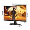 Monitor AOC Q27G42XNE 27" 2560x1440px 180Hz 0.5 ms [MPRT] Częstotliwość odświeżania obrazu [Hz] 180