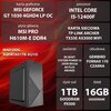 Komputer XQUANTUM XQI5R16S1TB-XI21D i5-12400F 16GB RAM 1TB SSD GeForce GT1030 Wi-Fi Procesor Intel Core i5-12400F
