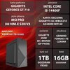 Komputer XQUANTUM XQI5R16S1TB-XI20D i5-14400F 16GB RAM 1TB SSD GeForce GT710 Wi-Fi Procesor Intel Core i5-14400F