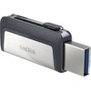 Pendrive SANDISK Ultra Dual Drive 128GB, USB-C / USB 3.2 Gen. 1 (USB 3.0), Odczyt 150 Mb/s Głębokość [mm] 38.1