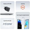 Ładowarka sieciowa USAMS T54 US-CC172 40W Gan Fast Charging Czarny Wysokość [mm] 52