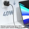 Ładowarka sieciowa USAMS T54 US-CC172 40W Gan Fast Charging Czarny Liczba zasilanych urządzeń 2