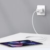 Ładowarka sieciowa USAMS US-CC180 65W Gan Fast Charging Biały Kabel w zestawie Brak