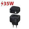 Ładowarka sieciowa USAMS US-CC209 XMF Series 35W GAN Czarny