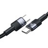 Kabel USB-C - USB-C USAMS SJ724USBSG01 60W 1.2m Czarny