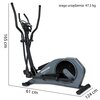 Orbitrek magnetyczny HORIZON FITNESS Syros 2.0 22kg 39cm Ćwiczone partie mięśni Nogi