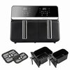 Air Fryer Frytkownica beztłuszczowa ELDOM FR200 Fritela 9l z podwójnym koszem Moc [W] 2200