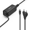 Zasilacz do laptopa HAMA USB-C PD 5-20V/45W Czarny Maksymalne napięcie wyjściowe [V] 20