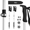 Kijki trekkingowe NILS TK8602 (65 - 135 cm) Srebrny Długość [cm] 65 - 135