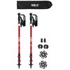 Kijki trekkingowe NILS TK8601 (65 - 135 cm) Czerwony
