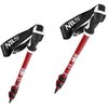 Kijki trekkingowe NILS TK8601 (65 - 135 cm) Czerwony Składane Tak