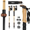 Kijki trekkingowe NILS TK8606 Czarno-brązowy (62- 135 cm) System anti-shock Nie