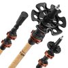 Kijki trekkingowe NILS TK8606 Czarno-brązowy (62- 135 cm) Liczba segmentów 3