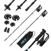 Kijki trekkingowe NILS TK8604 (38.5 - 135 cm) Czarno-niebieski System anti-shock Nie