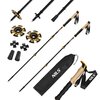 Kijki trekkingowe NILS TK8605 (65 - 135 cm) Czarno-pomarańczowy Składane Tak