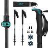 Kijki trekkingowe NILS TK8607 Czarno-niebieski (65 - 135 cm) System anti-shock Nie