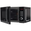 Kuchenka mikrofalowa AMICA AMMF23E1GFB 1250W beztalerzowa pojemność 23L FullFlat Czarny Sposób otwierania drzwi W lewo