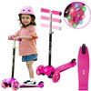 Hulajnoga dla dzieci EVO Light Up Mini Cruiser Scooter Różowy Materiał - kierownica Aluminium