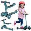 Hulajnoga dla dzieci EVO 3 in 1 Cruiser 1670029 Ciemnozielony Materiał - kółka Kauczuk