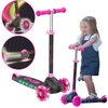 Hulajnoga dla dzieci EVO Eclipse Light Up Scooter 1438027 Różowy Materiał - kółka PVC
