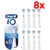 Oryginalna końcówka szczoteczki ORAL-B iO Ultimate Clean Biały (8 sztuk) (Usuwa płytkę bakteryjna)