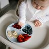 Talerz BABYONO 1482/01 Błękitny Wykonanie Silikon