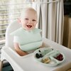 Talerz BABYONO 1482/03 Zielony Wykonanie Silikon
