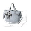 Torba do wózka BABYONO Carmen 1571 03 Szary Wymiary [cm] 30 x 15.5 x 26