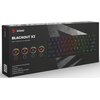Klawiatura SAVIO Blackout X2 Outemu Peach Silent Czarny Podświetlenie Tak