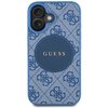 Etui GUESS 4G Circle Classic Logo MagSafe do Apple iPhone 16 Niebieski Model telefonu iPhone 16