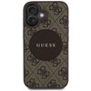 Etui GUESS 4G Circle Classic Logo MagSafe do Apple iPhone 16 Brązowy Model telefonu iPhone 16
