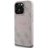 Etui GUESS 4G Circle Classic Logo MagSafe do Apple iPhone 16 Pro Różowy Seria telefonu iPhone