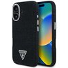 Etui GUESS Denim Triangle Logo MagSafe do Apple iPhone 16 Czarny