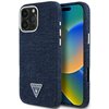 Etui GUESS Denim Triangle Logo MagSafe do Apple iPhone 16 Pro Max Niebieski