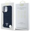 Etui GUESS Denim Triangle Logo MagSafe do Apple iPhone 16 Pro Max Niebieski Marka telefonu Apple