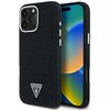 Etui GUESS Denim Triangle Logo MagSafe do Apple iPhone 16 Pro Max Czarny