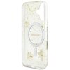 Etui GUESS Resin Flowers Glitter MagSafe do Apple iPhone 16 Beżowy Typ Etui nakładka