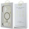 Etui GUESS Resin Flowers Glitter MagSafe do Apple iPhone 16 Beżowy Gwarancja 24 miesiące